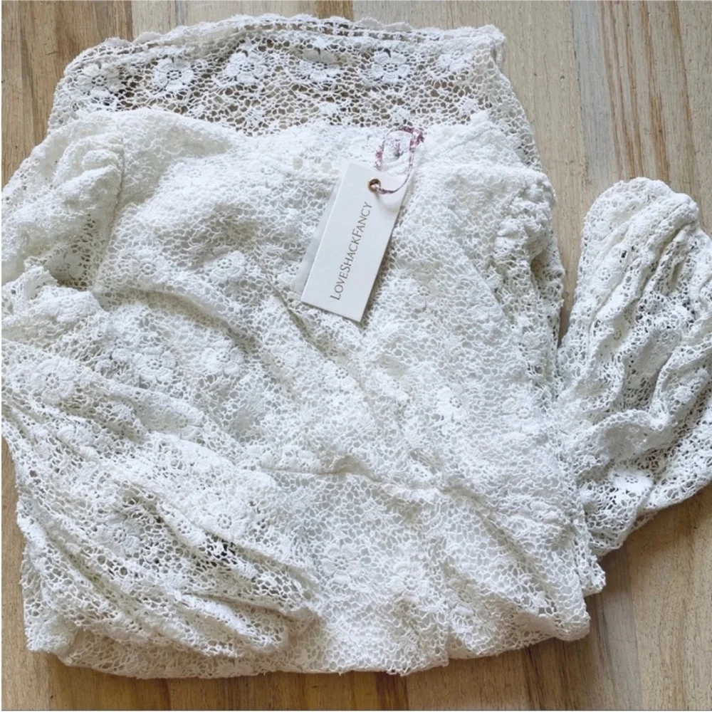 LoveShackFancy Leira Lace long sleeve
Mini Dress NEW - Picture 7 of 7